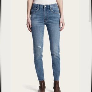 Frye Light Blue High-Rise Slim Jeans